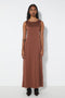 Zero Dress, Red Brown
