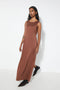 Zero Dress, Red Brown