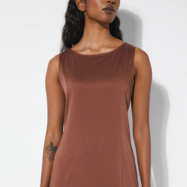Zero Dress, Red Brown