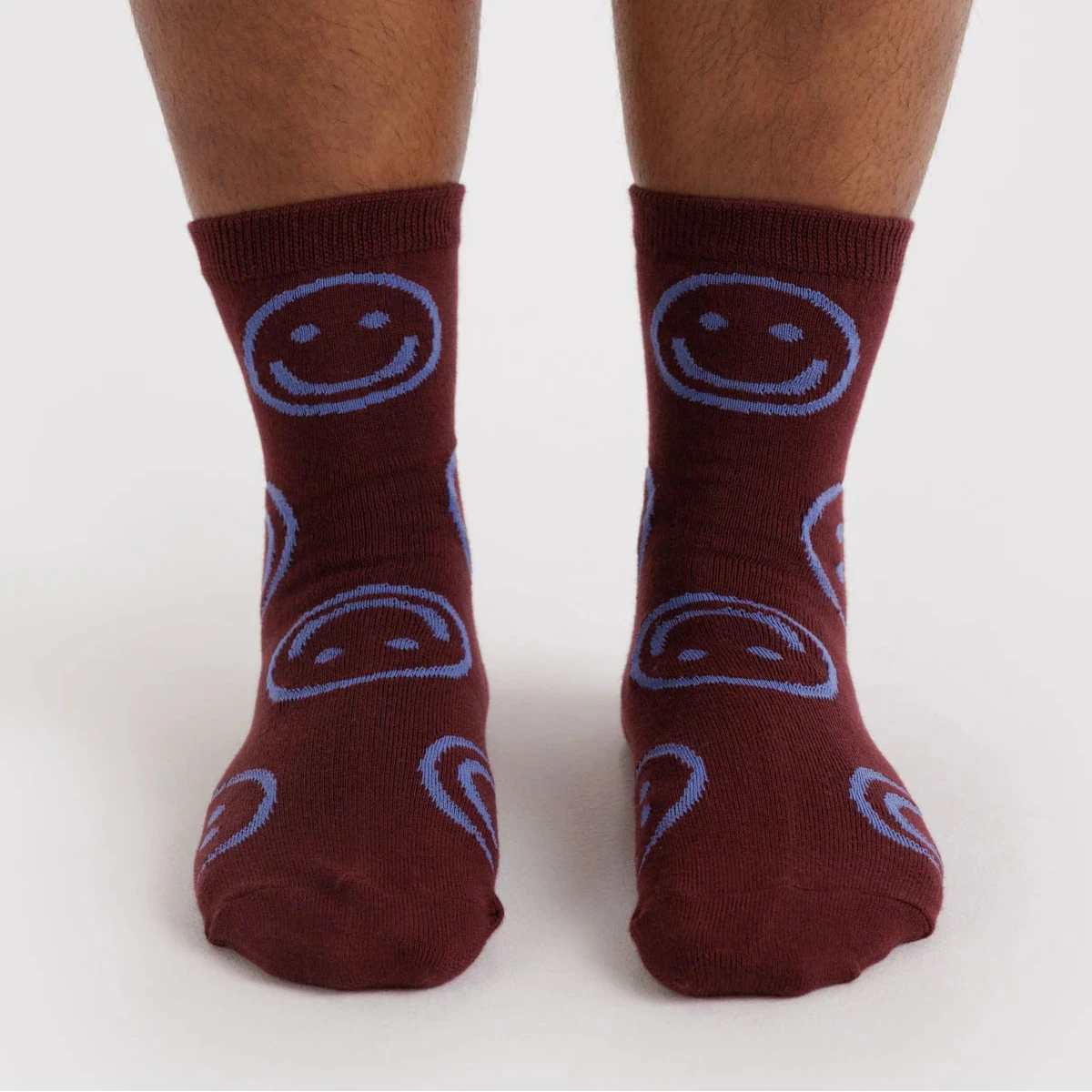Crew Sock, Mahogany Happy