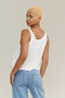 Cropped Tank, Sunset Coral Heathered