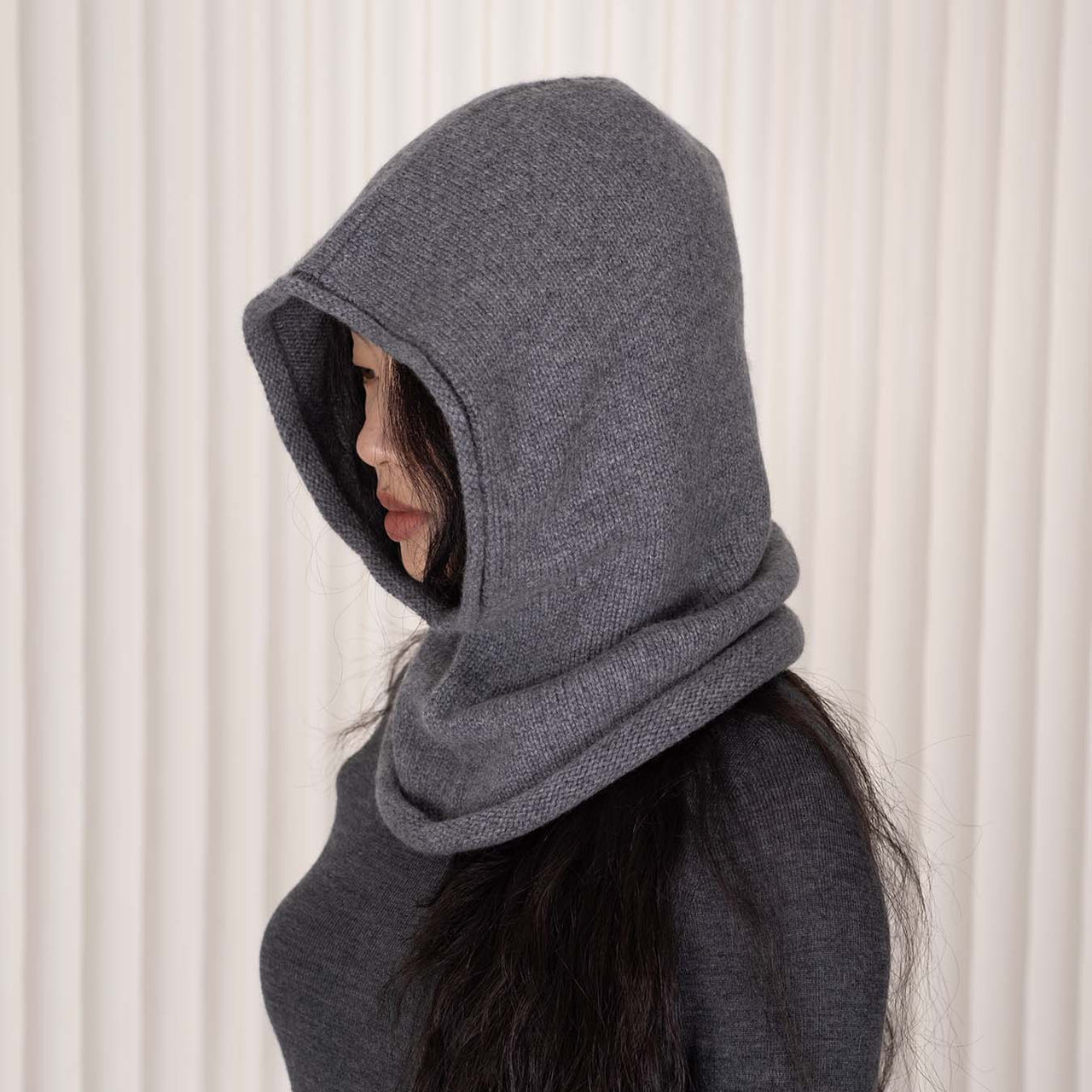 Cashmere Balaclava, Grey