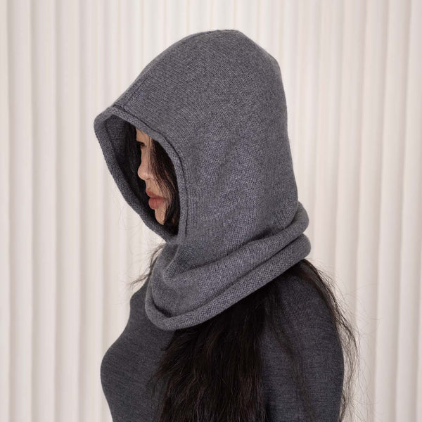 Cashmere Balaclava, Grey