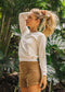 Crux Cropped Sweatshirt, Washed White