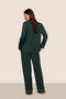 Gisele Long PJ Set, Pine/Ivory