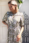Lucy 4 Short Sleeve Dress, Arles Gothic Olive