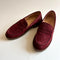 Suede Loafer, Wine