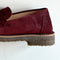 Suede Loafer, Wine