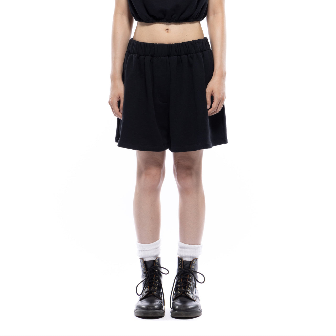 Joan Sweatshirt Shorts, Black