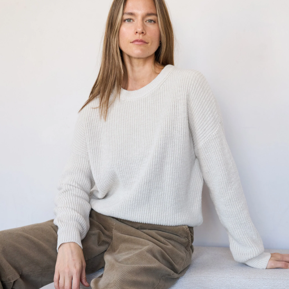 Pull On Sweater, Natural