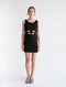 Otilia Linen Dress, Black