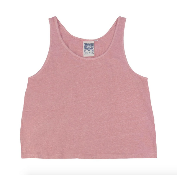Cropped Tank, Sunset Coral Heathered