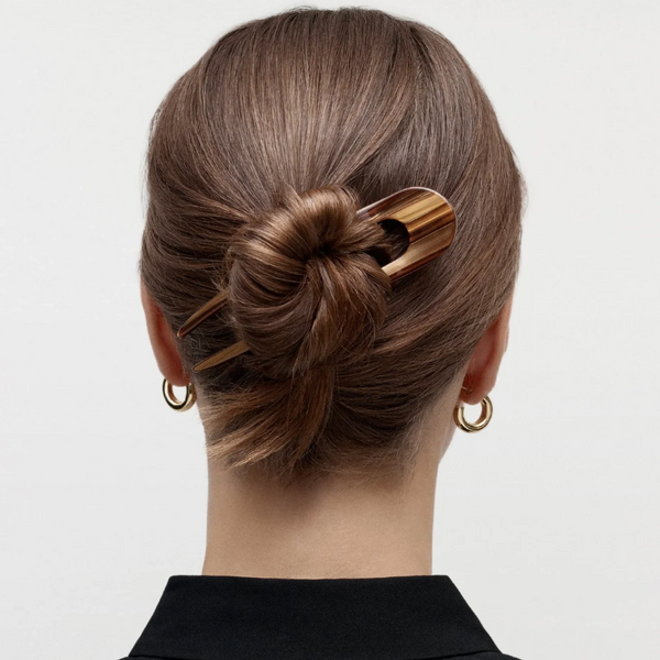 French Hair Pin, Tiger's Eye