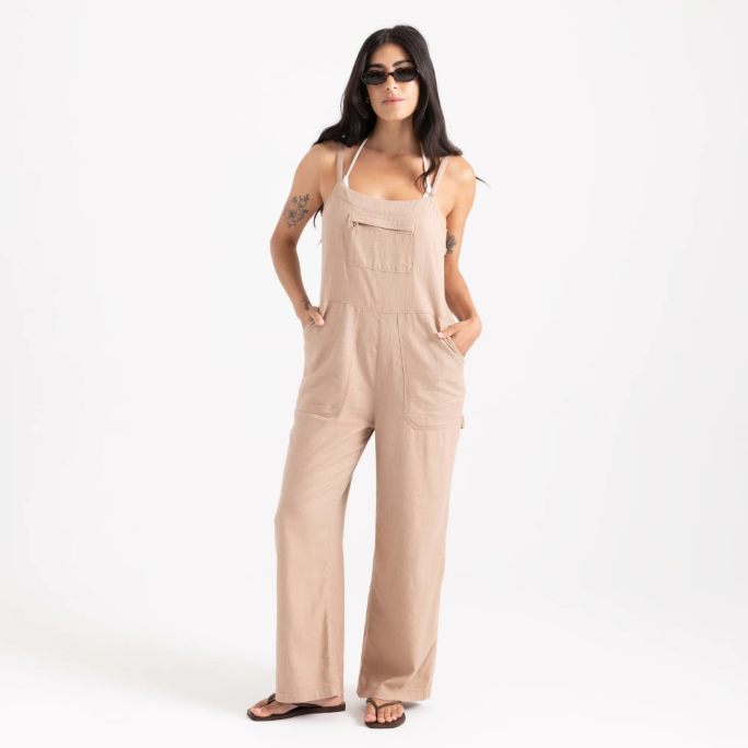 Paseo Overall Jumpsuit, Mushroom