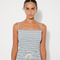 Ribbed Tank, Blue Stripe