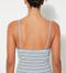Ribbed Tank, Blue Stripe