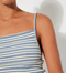 Ribbed Tank, Blue Stripe
