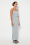 Ribbed Skirt, Blue Stripe