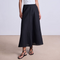 Primavera Drape Skirt, Black