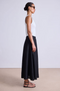 Primavera Drape Skirt, Black