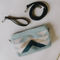 Woven Convertible Clutch, Blue