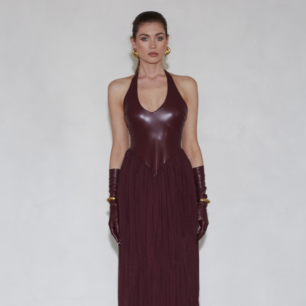 Rowena Dress, Bordeaux