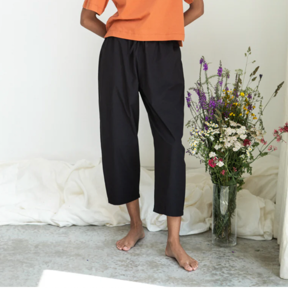 Cedar Organic Cotton Pant, Black