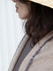 Cashmere Scarf, Beige & Navy
