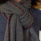 Cashmere Scarf, Forest Green & Burgundy