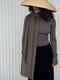 Cashmere Scarf, Forest Green & Burgundy