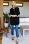 Layering Jacket, Black Wool Cashmere