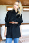 Layering Jacket, Black Wool Cashmere