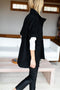 Layering Jacket, Black Wool Cashmere