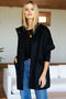 Layering Jacket, Black Wool Cashmere