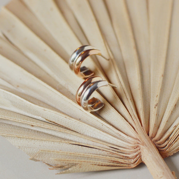 Mixed Metal Hoops