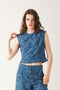 Interval Top, Marine Print