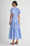 Mazza Maxi, Microstripe Blue & Cream