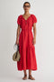 Dita Front Tie Maxi, Racing Red