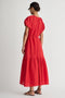 Dita Front Tie Maxi, Racing Red