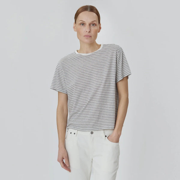 Stripe Tee, Grey