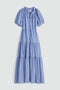 Mazza Maxi, Microstripe Blue & Cream