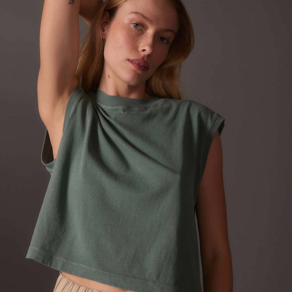 Relaxed Muscle Tee, Sage Leaf