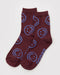 Crew Sock, Mahogany Happy