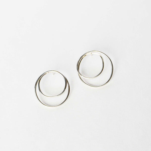 Tether Earrings, Sterling Silver