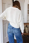 Cozy Cotton Sweater, Ivory Organic