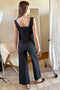 Roma Top 2, Black Linen