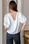 V Top, Ivory Silk