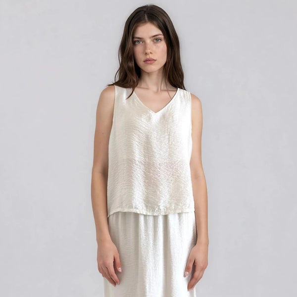 Crinkled Tank, Natural