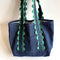 Medium Tote, Green Scallop