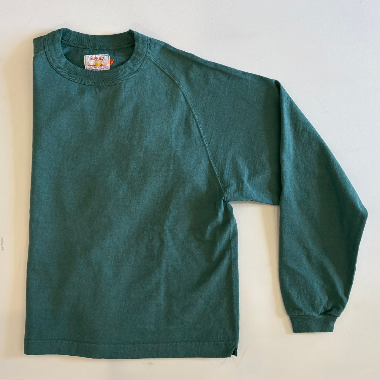 Mahuna Long-Sleeve Tee Shirt, Sagebrush Green